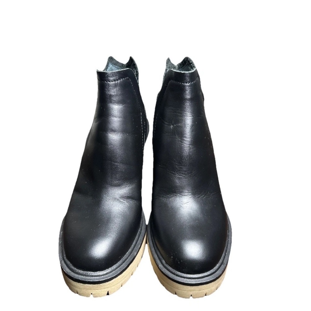 DV Dolce Vita Jerad Boots Lug Sole Faux Leather Booties Women's Size 7.5 Black - Picture 4 of 10
